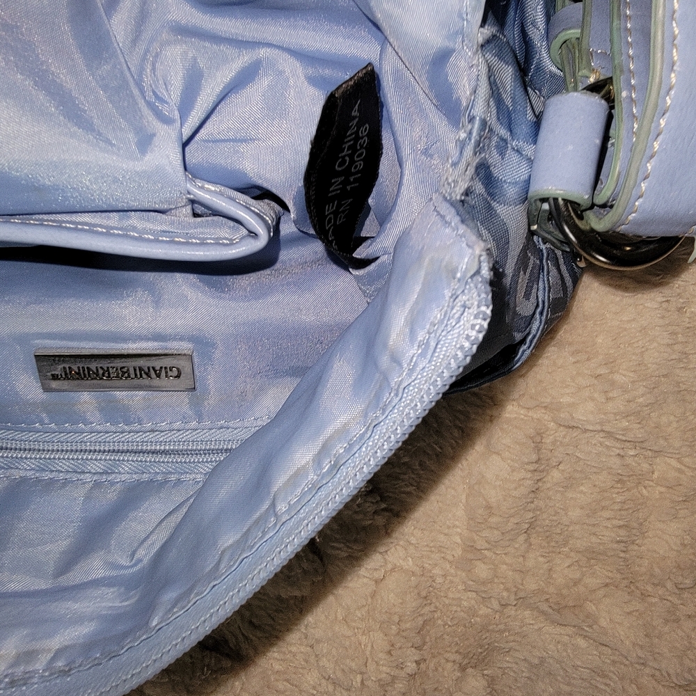 Stylish Blue Patterned Giani BernininCrossbody Wo… - image 7